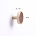 Dark brown wood and gold brass cylindrical shaped bar handle/wooden drawer pull/kitchen furniture hardware/modern cabinet handle/simple look