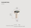 Rainbow Abalone Shell Drawer Pull/Iridescent Pearl Cabinet Pull/Mother of Pearl Door Handle/Pearl Drawer Knob/Pearl Furniture Hardware