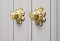 Baroque inspired gold brass cabinet pull/Antique style Door Handle/Gold ornate door knob/classic furniture hardware/gold brass drawer pull