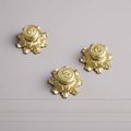 Baroque inspired gold brass cabinet pull/Antique style Door Handle/Gold ornate door knob/classic furniture hardware/gold brass drawer pull