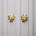 Baroque inspired gold brass cabinet pull/Antique style Door Handle/Gold ornate door knob/classic furniture hardware/gold brass drawer pull