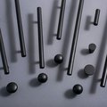 Matte black solid brass cabinet bar handle/Matte black brass drawer pull/Black kitchen hardware/Modern furniture hardware/black door handle