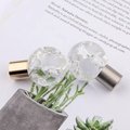 Cracked glass ball drawer pull/Fractured clear glass ball cabinet handle/Cracked glass door knob/glass furniture hardware/transparent glass