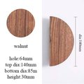 1 Pair of wooden semi circle handles/Demi lune drawer pulls/large half circle cabinet handles/large dark or light wood semi circle handles