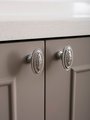 Antique style brass drawer knob/Brass oval cabinet pull/gold or silver Regency style door handle/Gold furniture hardware/Classic drawer pull