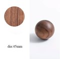 Wooden ball cabinet handle/Wood Ball drawer pull/Wooden furniture hardware/Natural wood door handle/Walnut, ash or beech wooden hardware
