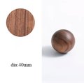 Wooden ball cabinet handle/Wood Ball drawer pull/Wooden furniture hardware/Natural wood door handle/Walnut, ash or beech wooden hardware