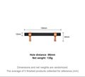 Rose Gold and Black cabinet bar handles/copper and black drawer pull/kitchen hardware/renovation project door handle/rose gold cabinet pulls