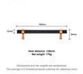 Rose Gold and Black cabinet bar handles/copper and black drawer pull/kitchen hardware/renovation project door handle/rose gold cabinet pulls