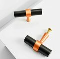 Rose Gold and Black cabinet bar handles/copper and black drawer pull/kitchen hardware/renovation project door handle/rose gold cabinet pulls