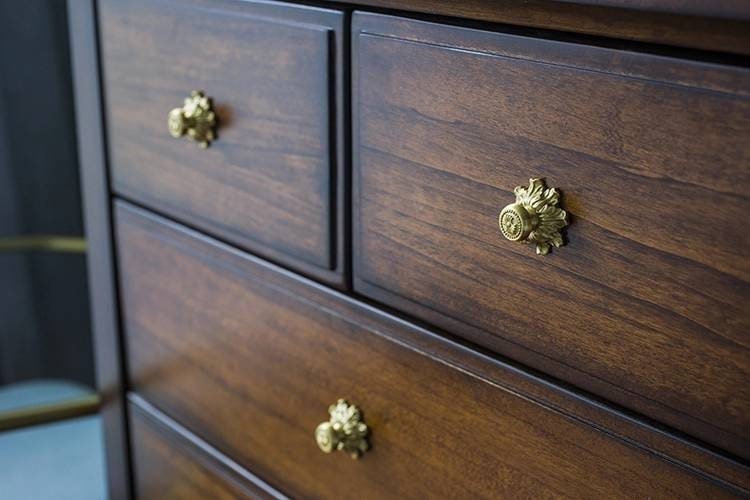 Baroque inspired gold brass cabinet pull/Antique style Door Handle/Gold ornate door knob/classic furniture hardware/gold brass drawer pull