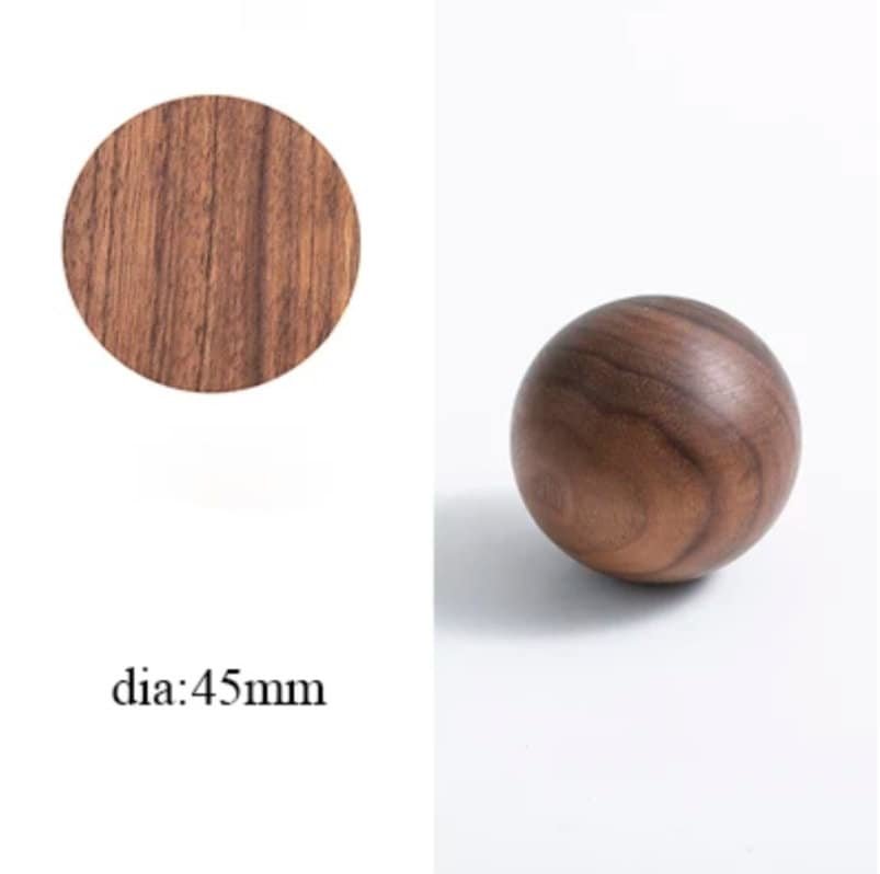 Wooden ball cabinet handle/Wood Ball drawer pull/Wooden furniture hardware/Natural wood door handle/Walnut, ash or beech wooden hardware