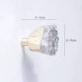 Silver Purple Amethyst Crystal cabinet pull/gemstone door knob/quartz crystal door handle/amythest drawer pull/silver furniture hardware