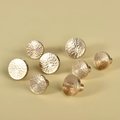 Classic round hammered brass drawer handle/Gold brass cabinet handle/Textured metal furniture hardware/Gold drawer knob/Gold Cabinet pull