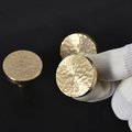 Classic round hammered brass drawer handle/Gold brass cabinet handle/Textured metal furniture hardware/Gold drawer knob/Gold Cabinet pull