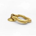 Gold brass clover shaped drop drawer pull/Gold brass gothic style cabinet handle/Four leaf clover shape door handle/Gold brass hardware