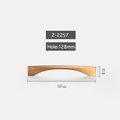 Champagne brass cabinet bar handle/sleek classic drawer pull/dark copper cabinet handles/copper door handle/kitchen decor/modern hardware