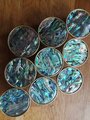 Rainbow Abalone Shell Drawer Pull/Iridescent Pearl Cabinet Pull/Mother of Pearl Door Handle/Pearl Drawer Knob/Pearl Furniture Hardware