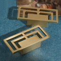 Geometric square design cabinet drawer pull/contemporary rectangle cabinet handle/modern furniture hardware/mid century modern drawer pull