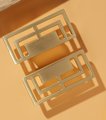 Geometric square design cabinet drawer pull/contemporary rectangle cabinet handle/modern furniture hardware/mid century modern drawer pull