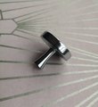 Round bright white mother of pearl and silver drawer handle/White pearl and shiny silver cabinet handle/Pearl shell and silver door knob