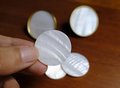 Brass mother of pearl drawer pull/White pearl cabinet pull/White shell drawer handle/Furniture hardware/Pearl door knob/Shell door handle