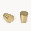 Classic brass cone shaped cabinet pull/Small gold brass cone shaped drawer handle/Brass hardware for small furniture/traditional hardware
