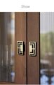 Geometric square design cabinet drawer pull/contemporary rectangle cabinet handle/modern furniture hardware/mid century modern drawer pull