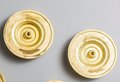 Regency style gold brass ring cabinet Pull/antique style door handle/ornate door knob/gold furniture hardware/decorative gold drawer pull
