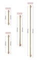 Shiny gold brass bar handle resting on semi precious stone balls/colourful cabinet handle/stone furniture hardware/crystal drawer pull