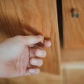 Classic brass cone shaped cabinet pull/Small gold brass cone shaped drawer handle/Brass hardware for small furniture/traditional hardware