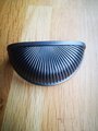 Gunmetal grey clam shell drawer pull/Gray cup shaped cabinet pull/Semi circle dark grey clam shell door handle/gunmetal kitchen hardware