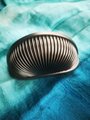 Gunmetal grey clam shell drawer pull/Gray cup shaped cabinet pull/Semi circle dark grey clam shell door handle/gunmetal kitchen hardware