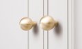 Two classic styles of solid brass knobs/gold Cabinet Pull/metal Door Knob/gold drawer pull/furniture hardware/ upcycling/cabinet renovation