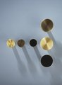 Classic brushed brass button door handle/round gold, bronze or black Cabinet Pull/metal furniture hardware/round brass drawer knob/door knob