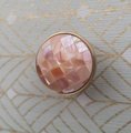 Checked pink mother of pearl drawer pull/pink pearl cabinet handle/pearl furniture hardware/pink shell cabinet pull/gold pearl door knob