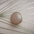 Pink Rose quartz and brass drawer knob/pink quartz crystal cabinet handles/mineral drawer pull/pink gemstone door handle/pink nursery decor