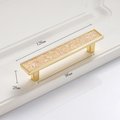 Gold iridescent rainbow crystal cabinet handle/Glittery angel aura quartz drawer pull/crystal furniture hardware/shiny gemstone door handle