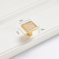 Gold iridescent rainbow crystal cabinet handle/Glittery angel aura quartz drawer pull/crystal furniture hardware/shiny gemstone door handle