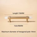 Luxury brass and white quartz crystal hexagonal bar pulls/gemstone drawer pulls/crystal cabinet handles/gold door handles/hexagonal knob