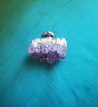Silver Purple Amethyst Crystal cabinet pull/gemstone door knob/quartz crystal door handle/amythest drawer pull/silver furniture hardware
