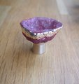 Bright coloured quartz crystal geode cabinet handles/gemstone drawer handle/crystal door handle/colourful semi precious stone door knob