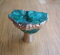 Bright coloured quartz crystal geode cabinet handles/gemstone drawer handle/crystal door handle/colourful semi precious stone door knob