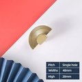 Shiny gold sun ray design bar handle/semi circle knob/art deco drawer pull/statement drawer pull/Gold brass kitchen cabinet pull/IKEA hack