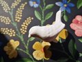 Cute colourful porcelain bird drawer handle/Chick shaped door knob/Colourful cottage style cabinet handle/bird shaped nursery door handles
