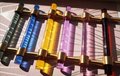 Blue yellow red or pink acrylic lucite cabinet bar handle/bright coloured drawer pull/nursery cabinet handle/colourful door handle/kids room