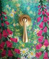 Large gold brass drop drawer pull/Brass drop cabinet handle/classic style drop door knob/gold furniture hardware/dressing table handle