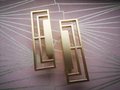 Geometric square design cabinet drawer pull/contemporary rectangle cabinet handle/modern furniture hardware/mid century modern drawer pull