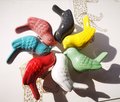 Cute colourful porcelain bird drawer handle/Chick shaped door knob/Colourful cottage style cabinet handle/bird shaped nursery door handles