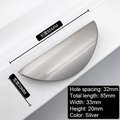 Curved Lip Gold Silver or Black Cabinet Pull/Lip Drawer Pull/Hidden Door Handle/Kitchen Door Pull/Modern Furniture Hardware/Concealed handle